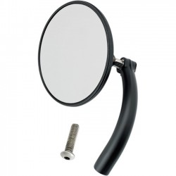 BILTWELL MIRROR ROUND BLACK HARLEY DAVIDSON