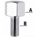 ADAPTADOR ESPEJO UNIVERSAL CROMADO M10 A M8