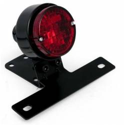 BLACK LED REAR PILOT WITH MATRICULA SUPPORT