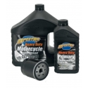 COMPLETE OILS CHANGE KIT AND BLACK FILTER HARLEY SPORTSTERS 84-UP