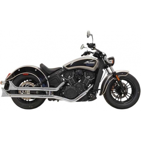 EXHAUST TAILS FISHTAIL CHROME INDIAN SCOUT 15-18