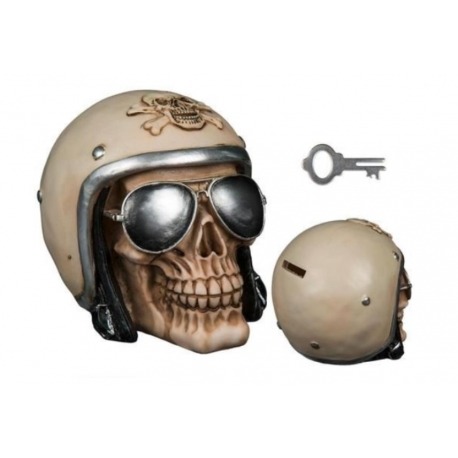 HUCHA MONEDAS SKULL HELMET