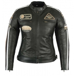 CHAQUETA MUJER PIEL CLASSIC NEGRA