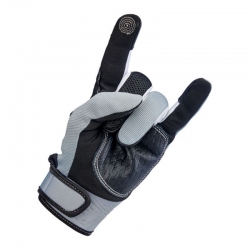 GUANTES BILTWELL BAJA GRIS Y NEGRO