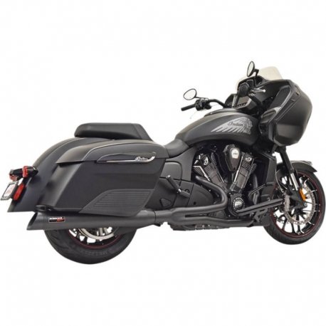 BASSANI ROAD RAGE 2 IN 1 EXHAUSTS BLACK INDIAN CHALLENGER 20-UP